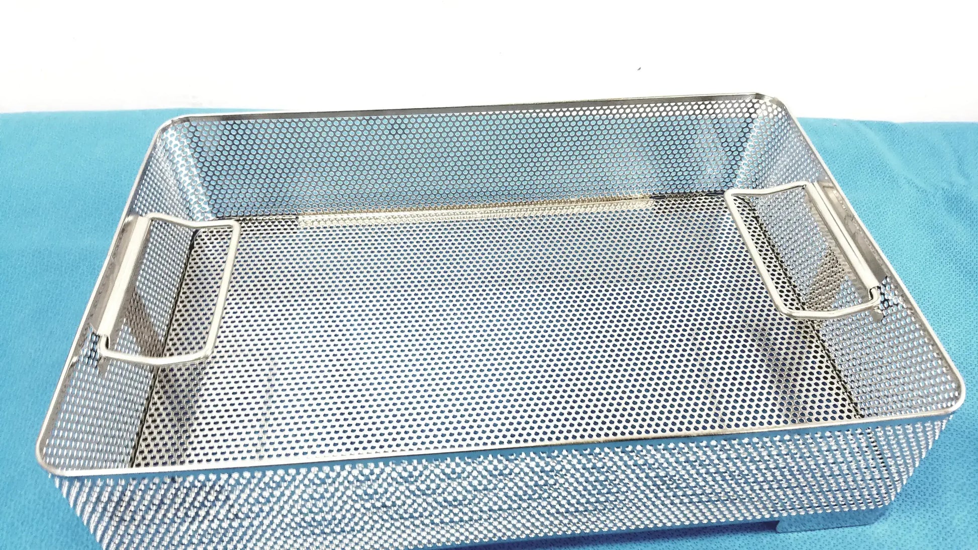 Reuse Medical Equipment Stainless Steel Sterilization Basket Tray Surgical Instrument Sterilization Basket Tray, second-hand product photo 3