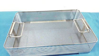 Reuse Medical Equipment Stainless Steel Sterilization Basket Tray Surgical Instrument Sterilization Basket Tray, second-hand product photo 3