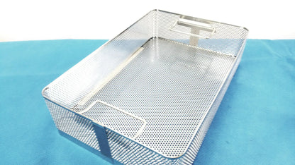 Reuse Medical Equipment Stainless Steel Sterilization Basket Tray Surgical Instrument Sterilization Basket Tray, second-hand product photo 1