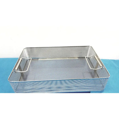 Reuse Medical Equipment Stainless Steel Sterilization Basket Tray Surgical Instrument Sterilization Basket Tray, second-hand product photo 7