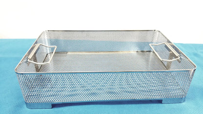 Reuse Medical Equipment Stainless Steel Sterilization Basket Tray Surgical Instrument Sterilization Basket Tray, second-hand product photo 2
