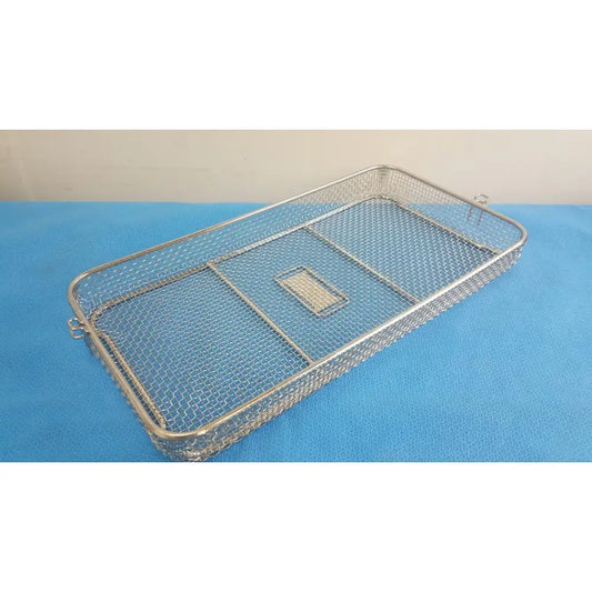 Reuse Medical Stainless Steel Sterilization Wire Mesh Tray for Instrument Storage Sterilization Trays & Cases, second-hand product photo 1