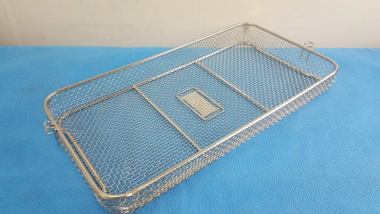 Reuse Medical Stainless Steel Sterilization Wire Mesh Tray for Instrument Storage Sterilization Trays & Cases, second-hand product photo 1
