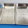 Stainless Steel Surgical Instrument Tray — Durable Medical Utility Tray lot of 2