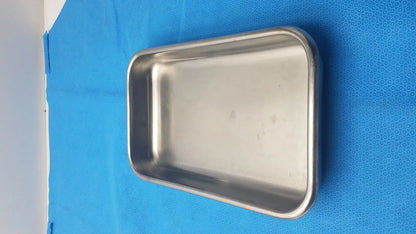 Unbranded Stainless Steel Surgical Sterilization Tray Container 5" x 8.75" Surgical Sterilization Tray, second-hand product photo 1