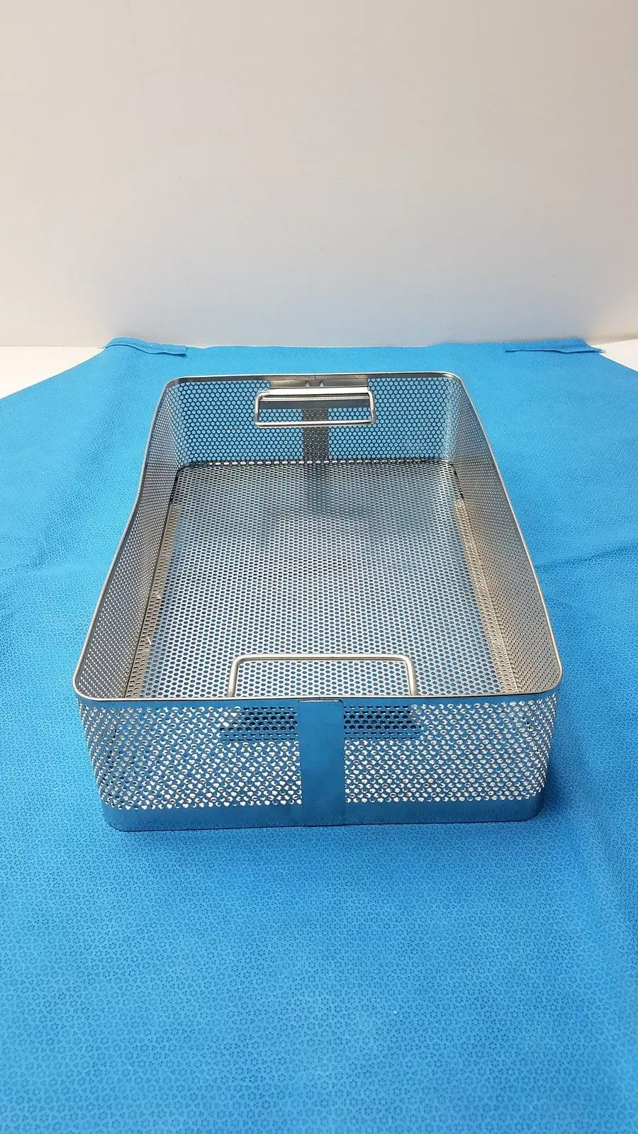 Unbranded Stainless Surgical Instrument Tray Basket – Sterilization Container, Used Surgical Instrument Tray Basket, second-hand product photo 3