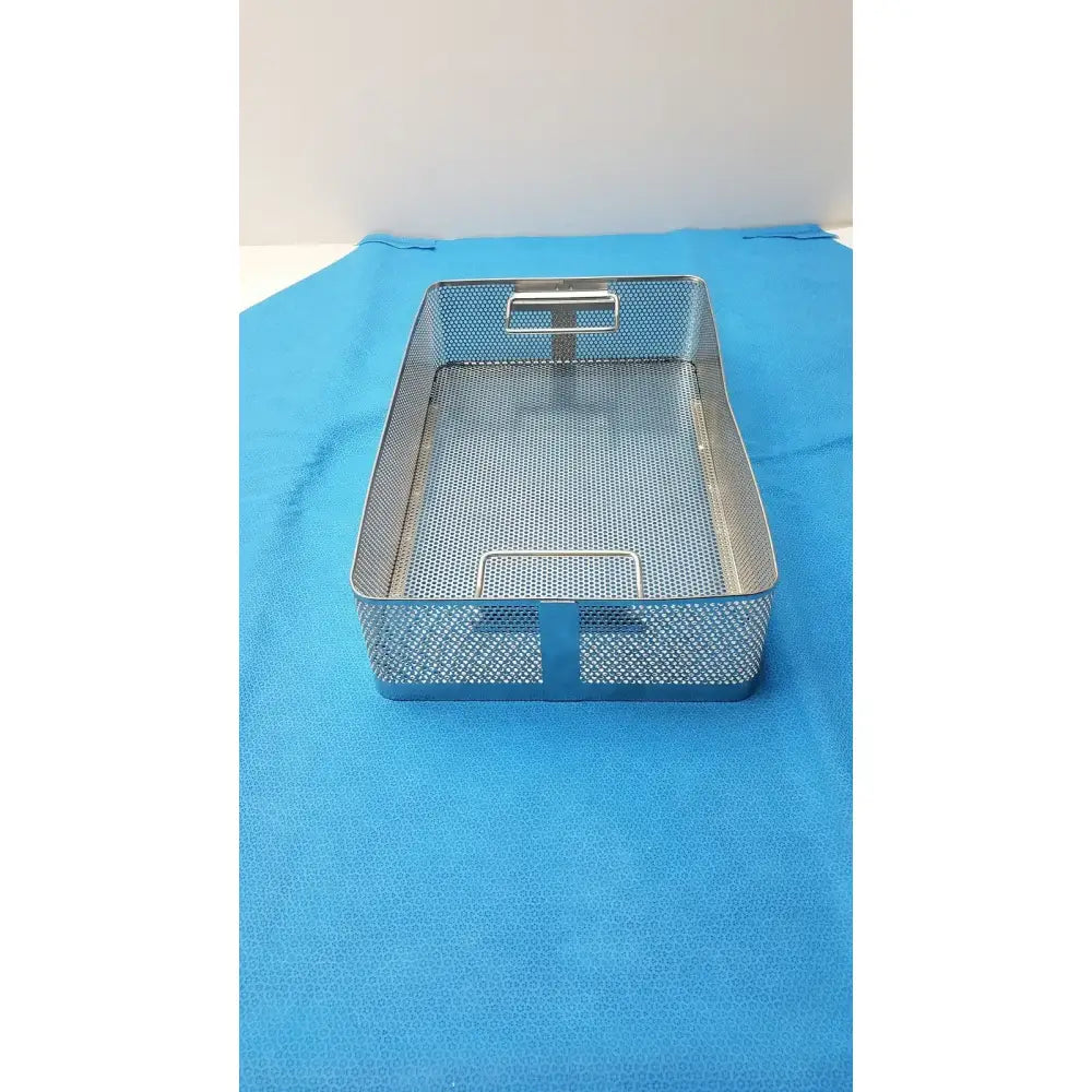 Unbranded Stainless Surgical Instrument Tray Basket – Sterilization Container, Used Surgical Instrument Tray Basket, second-hand product photo 1