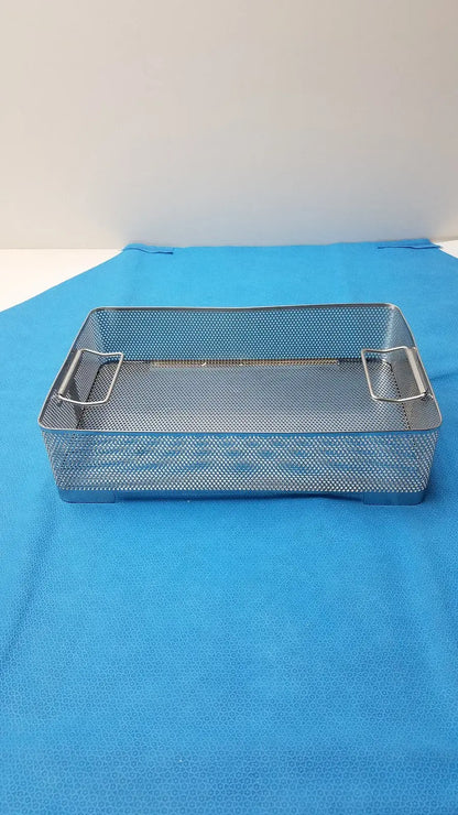 Unbranded Stainless Surgical Instrument Tray Basket – Sterilization Container, Used Surgical Instrument Tray Basket, second-hand product photo 2