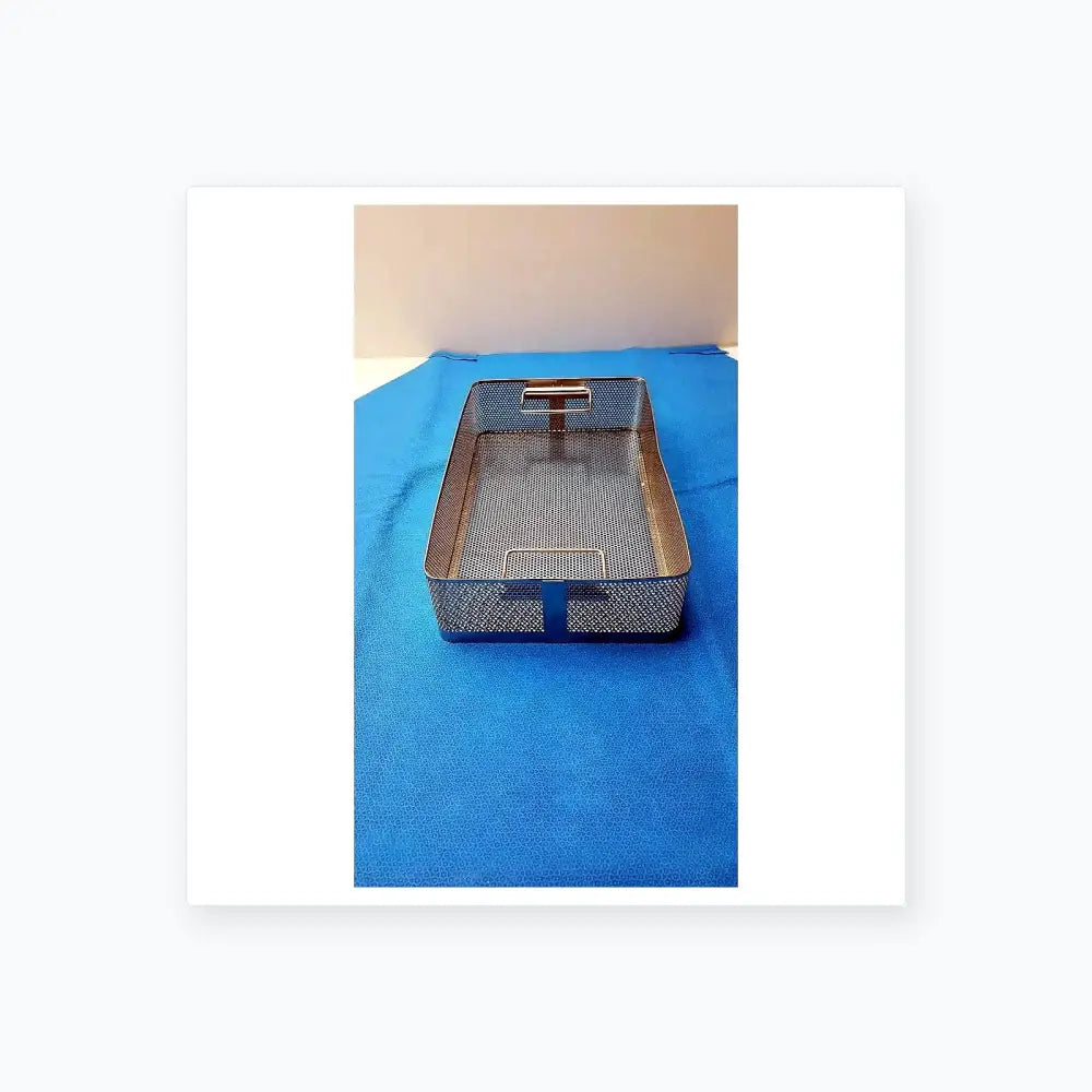 Unbranded Stainless Surgical Instrument Tray Basket – Sterilization Container, Used Surgical Instrument Tray Basket, second-hand product photo 1