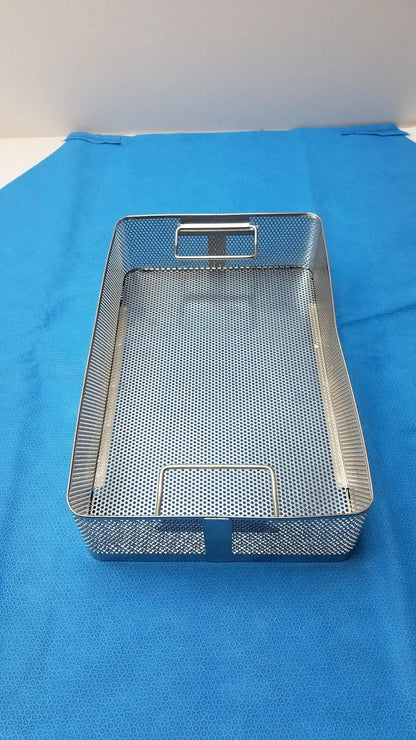 Unbranded Stainless Surgical Instrument Tray Basket – Sterilization Container, Used Surgical Instrument Tray Basket, second-hand product photo 5