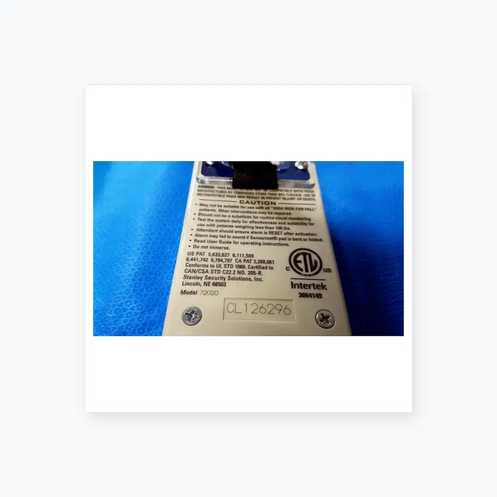 Stanley 72020 Classic-Check Fall Risk Monitoring System Fall Risk Monitoring System, second-hand product photo 11
