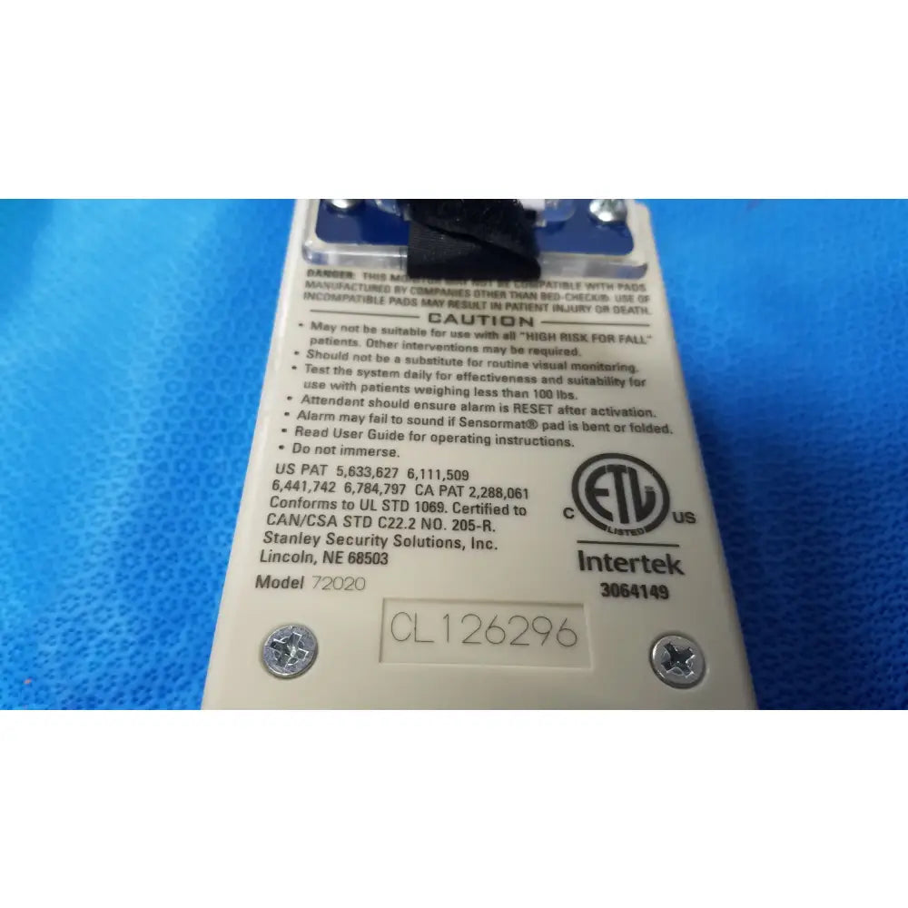 Stanley 72020 Classic-Check Fall Risk Monitoring System Fall Risk Monitoring System, second-hand product photo 11