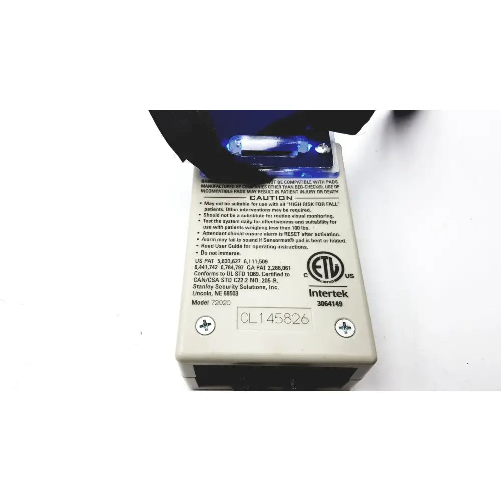 Stanley Bed Check Classic Check Fall Risk Monitoring System Model 72020 Bed Exit Alarm System, second-hand product photo 6