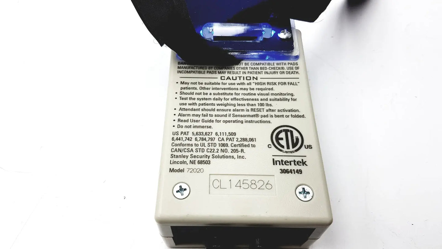 Stanley Bed Check Classic Check Fall Risk Monitoring System Model 72020 Bed Exit Alarm System, second-hand product photo 6
