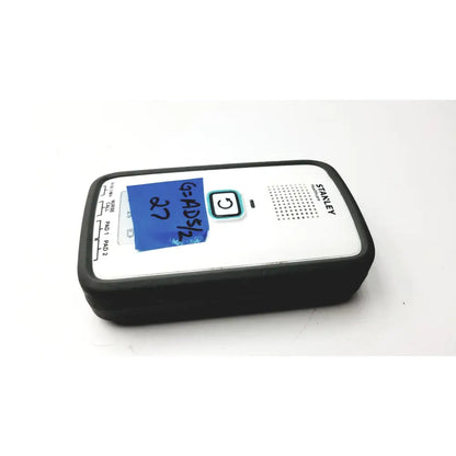 Stanley healthcare m200 nurse digital thermometer with black rubberized casing white front panel and teal button