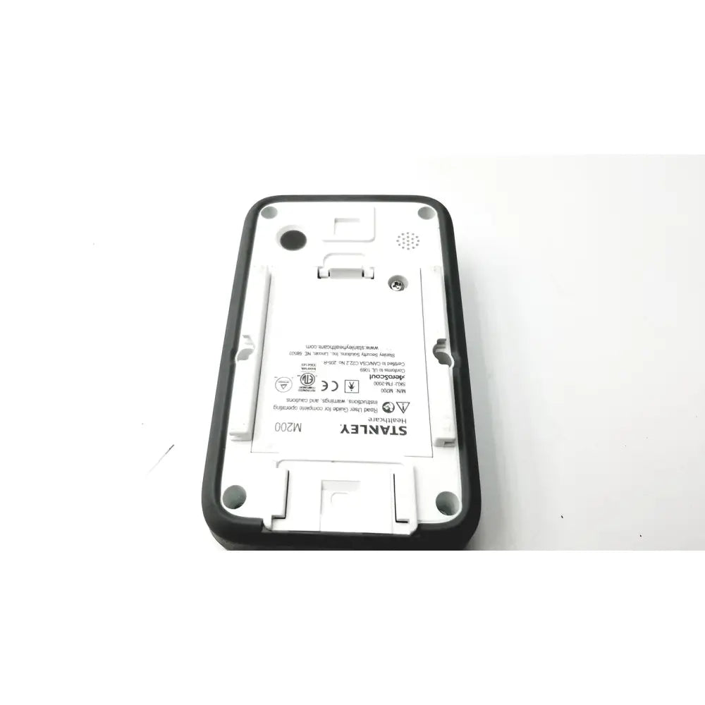 Stanley healthcare m200 nurse call unit doorbell in black and white with sleek rectangular design for healthcare use