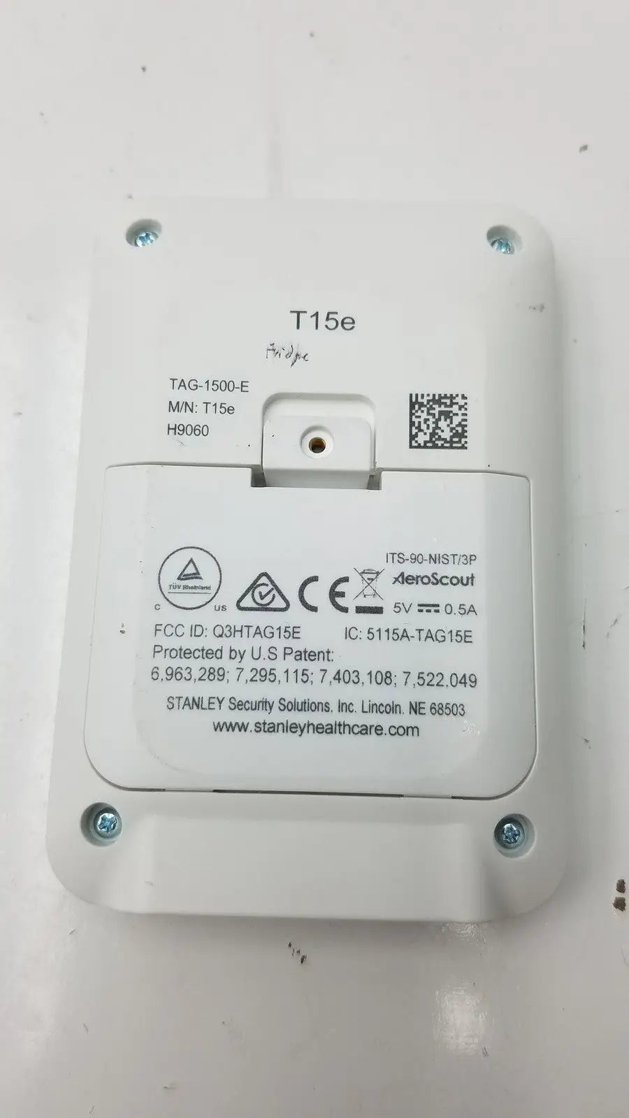 Stanley Healthcare T15e TAG Thermal Monitoring System TAG-1500-E Thermal Monitoring Tag, as-is (for parts) product photo 3