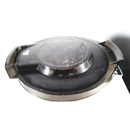Black and transparent plastic lid with circular design and clear dome for statspin express m510 high-speed horizontal centriifuge