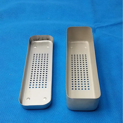 Unbranded Steel Medical Sterilization Case Tray – Surgical Healthcare Equipment, Used Sterilization Tray, second-hand product photo 1