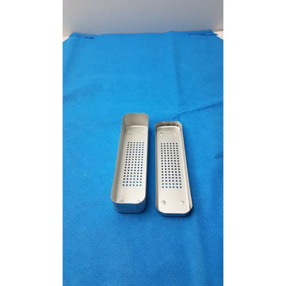 Unbranded Steel Medical Sterilization Case Tray – Surgical Healthcare Equipment, Used Sterilization Tray, second-hand product photo 4