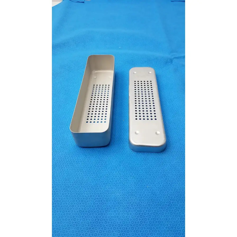 Unbranded Steel Medical Sterilization Case Tray – Surgical Healthcare Equipment, Used Sterilization Tray, second-hand product photo 3