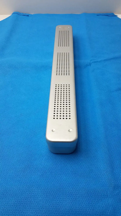 Unbranded Sterilization Metal Scope Container Tray 24"x3.5"x2" – Used Surgical Holder Sterilization Container Tray, second-hand product photo 1