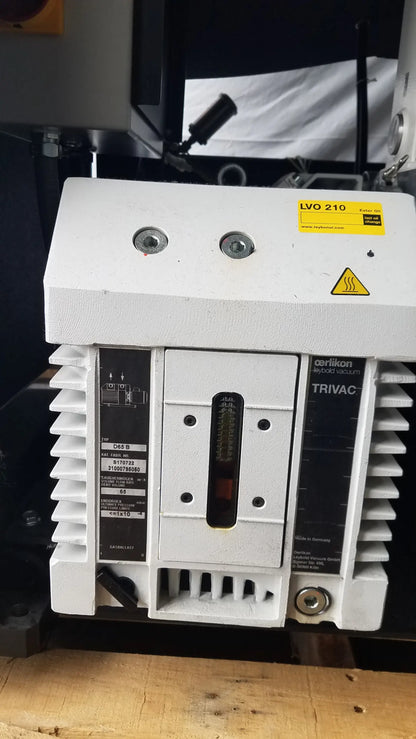 White industrial electrical contactor with black labeling and red indicator window for trivac steris V-Pro Max low temperature sterilization system