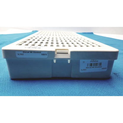Ivy white plastic sterrad nx standard sterilization container with perforated top for standard sterilization use by serrad