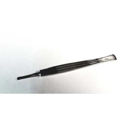 Black-handled silver storz cottle nasal knife instrument with sleek tapered design and fine ridges for precision use