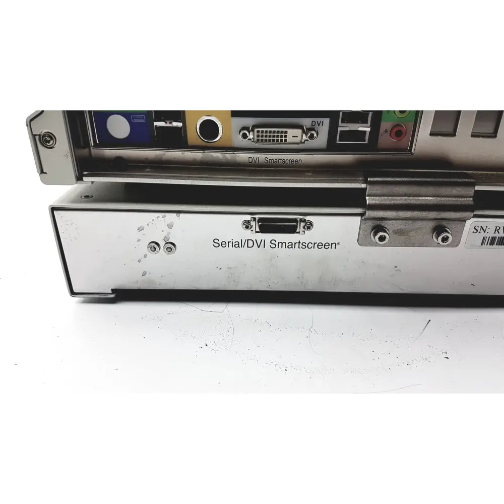 Silver metallic back side of storz karl storz-endoscope 202055 20 aida hd connect with dvi ethernet and audio ports