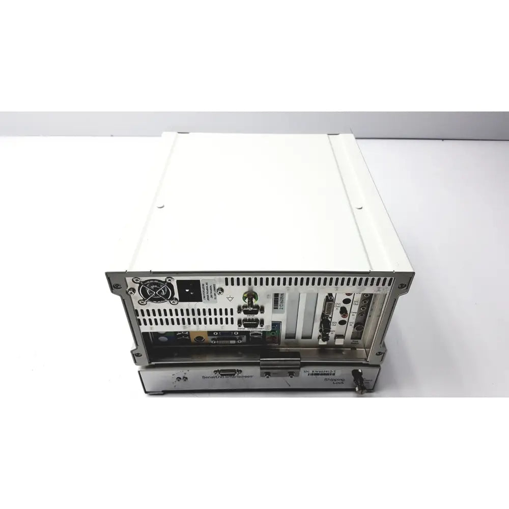 White and silver industrial aida hd connect rack-mountable server with multiple ports and cooling fan by storz karl storz-endoscope