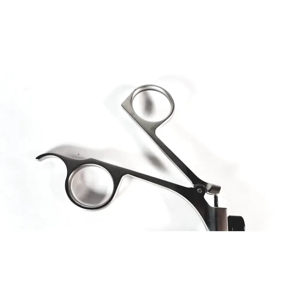 Storz laparoscopy forceps stainless steel surgical instrument with ergonomic rounded handles and polished finish