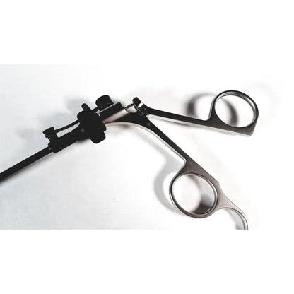 Storz laparoscopy forceps with black ergonomic handles stainless steel surgical instrument with sleek precision design