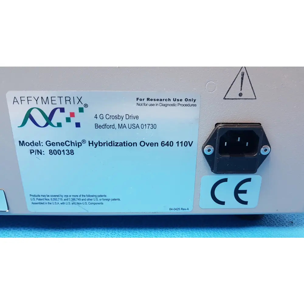 Stovall Affymetrix GeneChip Hybridization Oven 640 P/N 800138 - Hybridization Oven