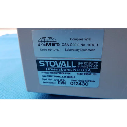 Stovall Affymetrix GeneChip Hybridization Oven 640 P/N 800138 - Hybridization Oven