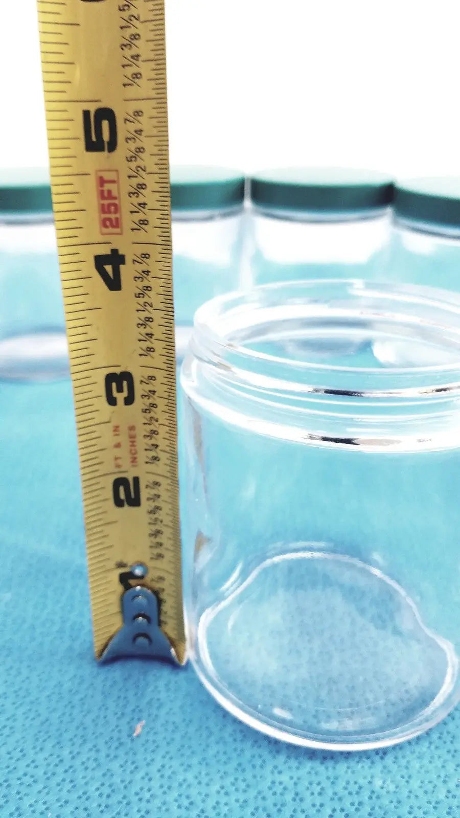 Unbranded Straight Round Sided Leak Proof Jar with Plastic Lid 3.5 X 3 In Lot of 6 Specimen Container, second-hand product photo 6
