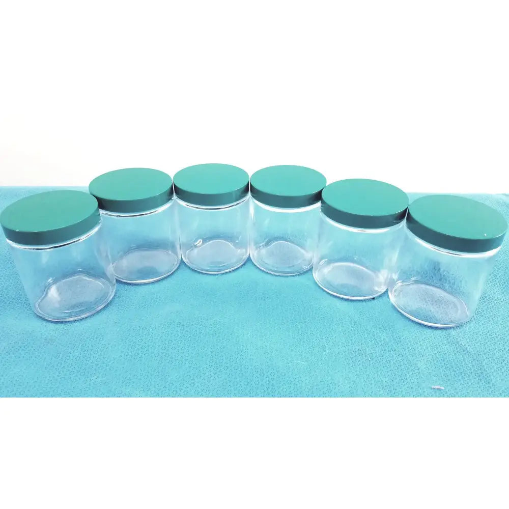 Unbranded Straight Round Sided Leak Proof Jar with Plastic Lid 3.5 X 3 In Lot of 6 Specimen Container, second-hand product photo 1