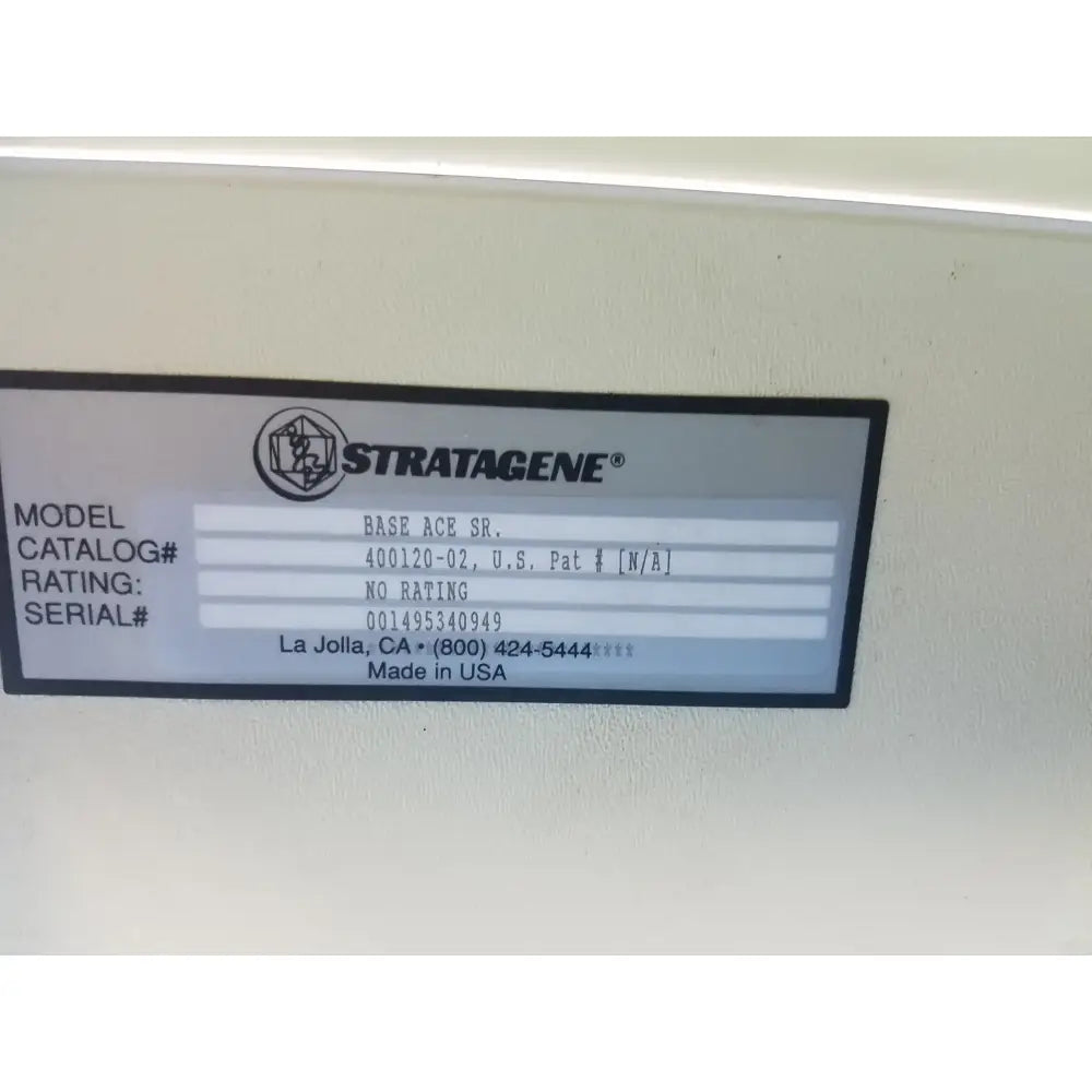 Stratagene Base Ace Sequencer Vertical Electrophoresis Gel Box Vertical Electrophoresis Gel Box, second-hand product photo 5