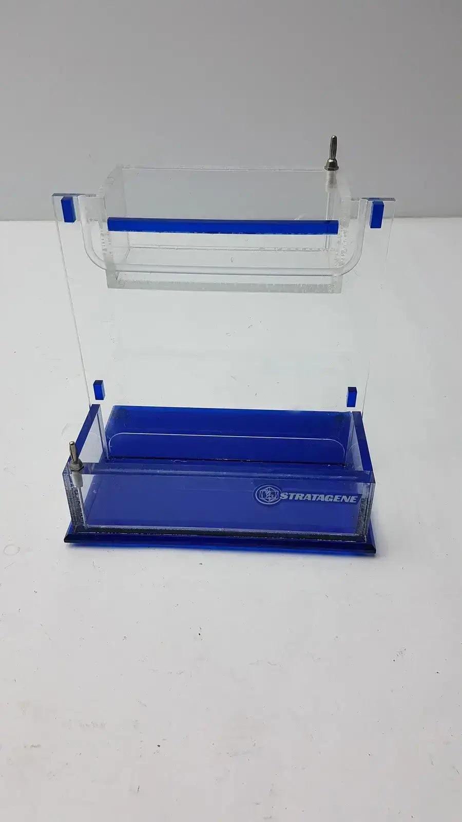 Stratagene Dental Blue and Clear Color Box Lab Storage Box, second-hand product photo 1