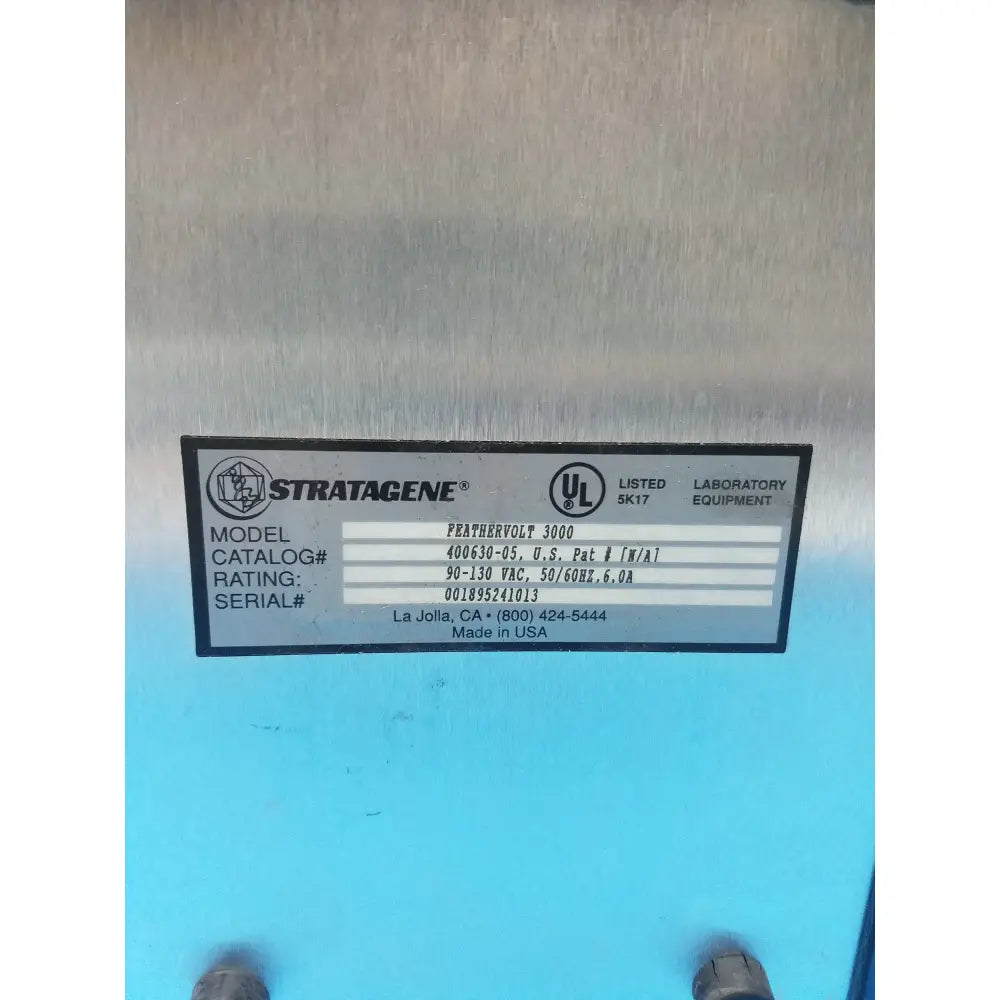 Stratagene Feather Volt 3000 Electrophoresis Power Supply Electrophoresis Power Supply, second-hand product photo 18