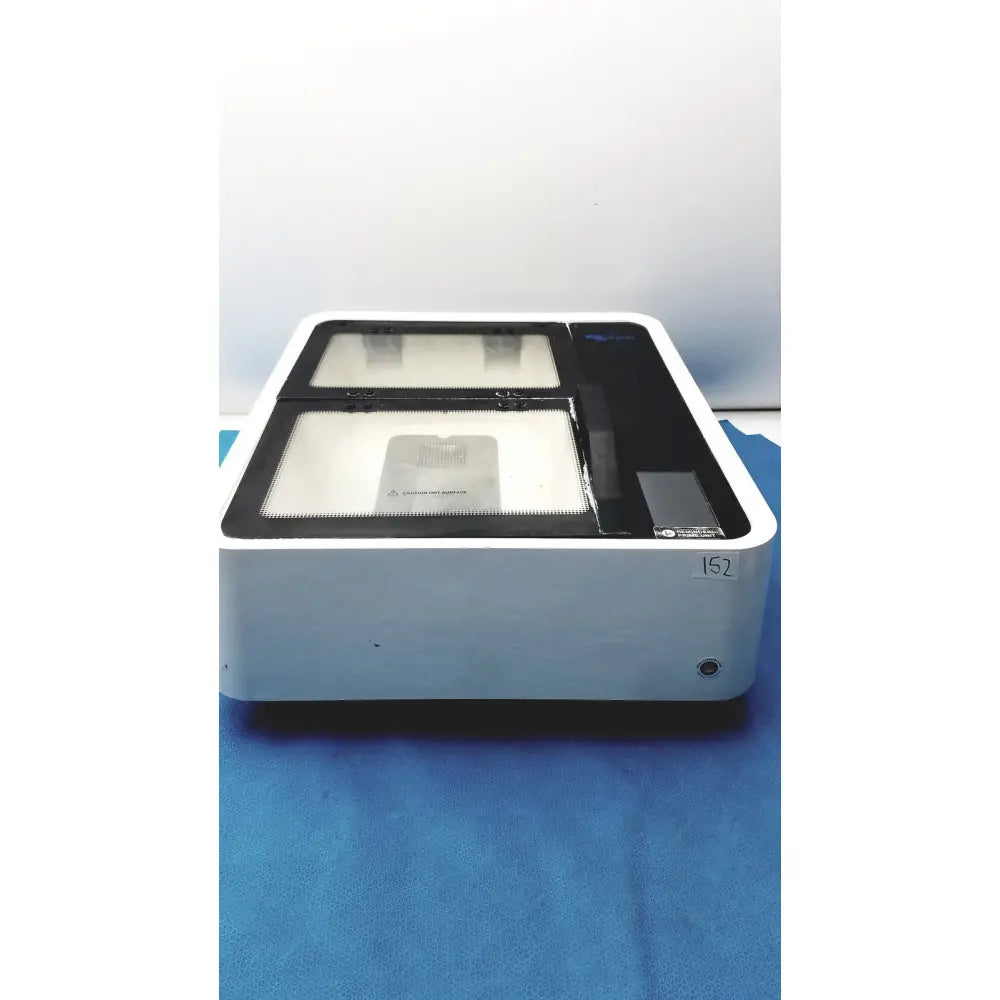 White and black laser engraving machine with transparent lid branded lasercraft used in straya ref 100.500 strava splint bath