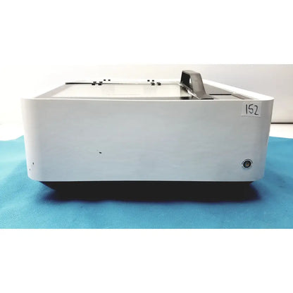White rectangular straya ref 100.500 strava splint bath with black handle and small 152 label on its side