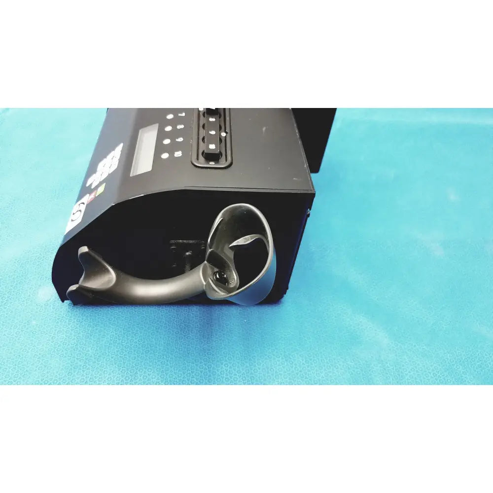 Black rectangular lighting fixture with curved metallic handle and control panel for streck esr-auto plus sedimentation rate analyzer
