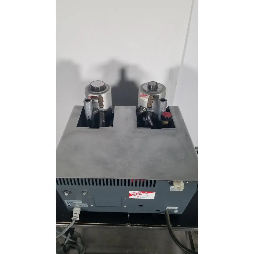 Industrial gray metal struers prontopress-20 dual-cylinder metallographic specimen hot mounting machine with two pressure heads and hoses