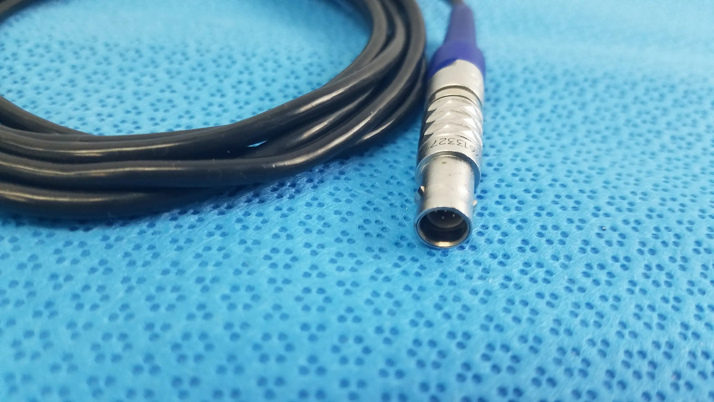 Black coiled cable with silver and purple connector for stryker 0406-650-400 multigen 2 sterilization box medical equipment