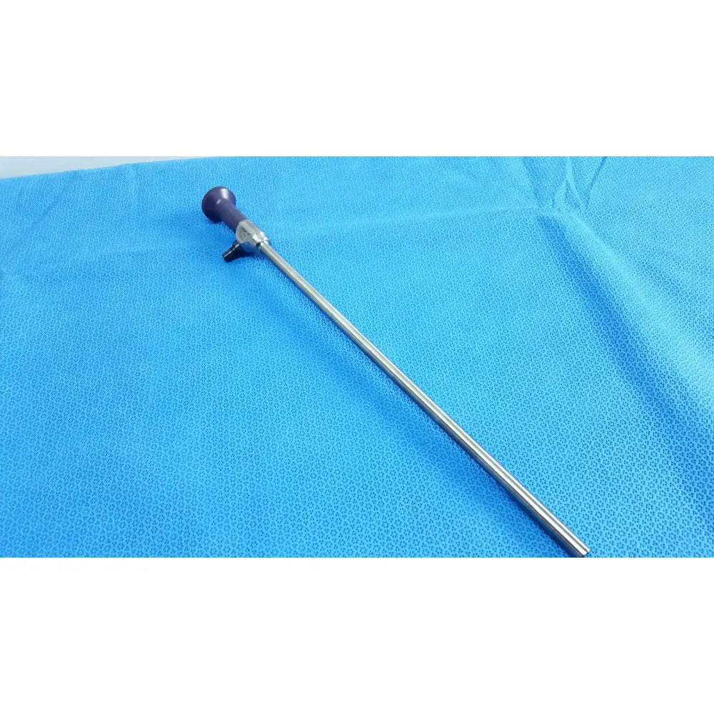 Purple-handled stryker 0502-103-030 precision 10mm 0° autoclavable endoscope with slender metallic shaft for reuse medical use