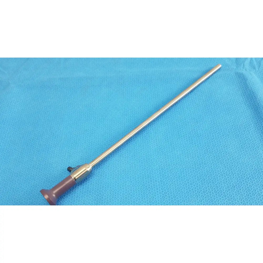 Silver stryker 0502-103-030 precision 10mm 0° autoclavable endoscope with purple-tipped handle for reuse medical use