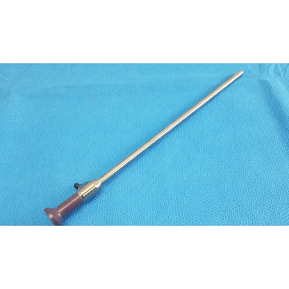 Silver stryker 0502-103-030 precision 10mm 0° autoclavable endoscope with purple-tipped handle for reuse medical use