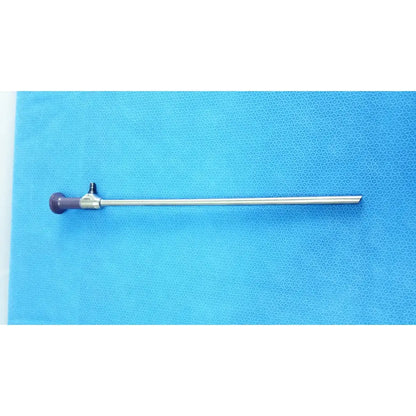 Stryker precision 10mm 30° autoclavable endoscope with a silver body, purple handle, and metallic joints
