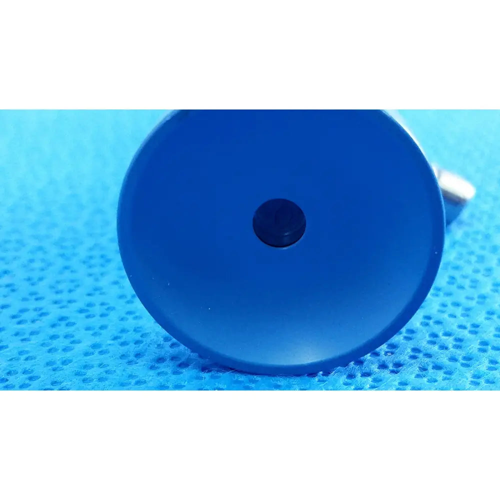 Blue plastic circular component with central hole for Stryker ideal eyes 5mm autoclavable endoscope model 0502-503-010